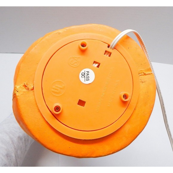 Gemmy Halloween Stacked Jack O Lantern Pumpkin Faces Foam Lighted 15 In Works - Picture 7 of 15